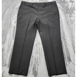 World Class Traveler Suit Pants Mens 44X31 Gray Wool Blend Office Career Formal